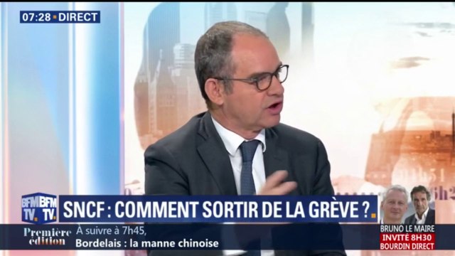 La grève à la SNCF coûte environ 20 millions d'euros par jour , selon le PDG de SNCF Réseau