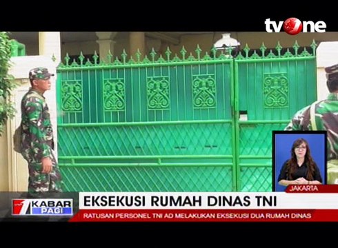 Ricuh, Ratusan Personel TNI AD Eksekusi Dua Rumah Dinas