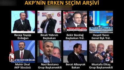 AKP'nin erken seçim arşivi