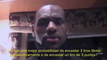 LeBron pregunta: ¿Qué es más probable encestar 3 tiros libres consecutivos o uno de 3 puntos?