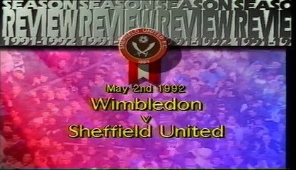 Wimbledon - Sheffield United 02-05-1992 Division One