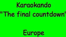 Karaoke Internazionale - The final Countdown - Europe ( Lyrics )