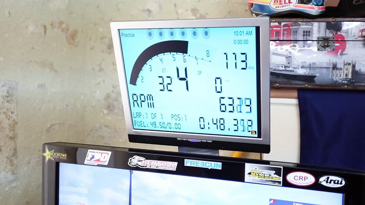 Christophe Cousin et son simulateur de course automobile