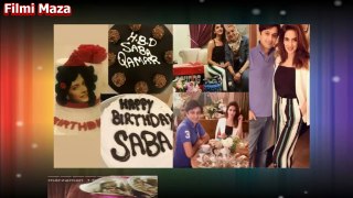 Saba Qamar Celebrating her 34th Birthday with her Friends