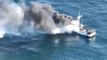 Coast Guard Responds to Fishing Boat Fire Off California