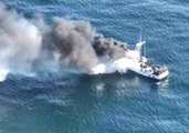 Coast Guard Responds to Fishing Boat Fire Off California