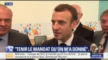 Réformes: “J’essaie de tenir le mandat qu’on m’a donné”, déclare Emmanuel Macron