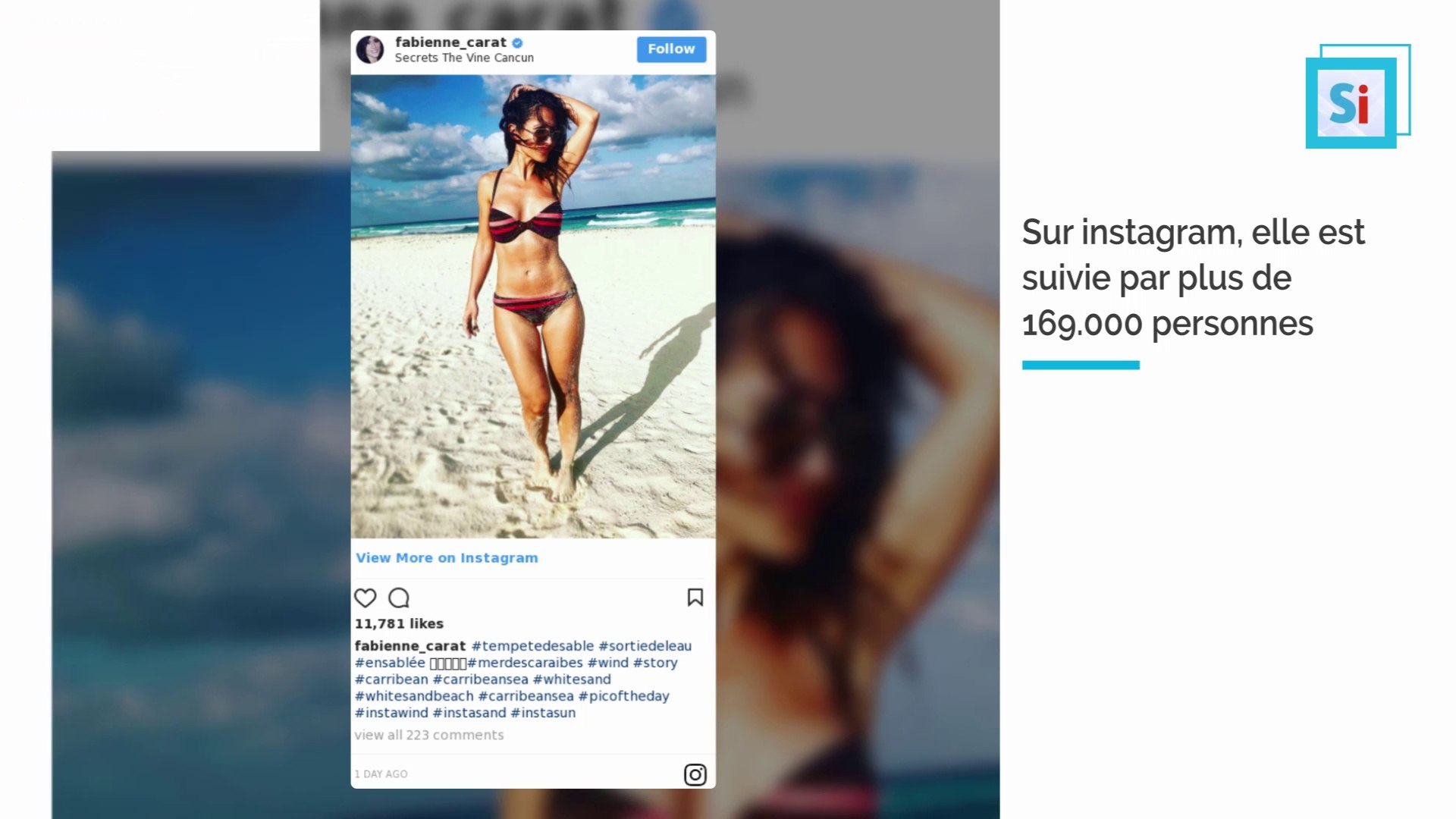 Fabienne Carat, alias Samia Nassri dans Plus belle la vie sexy sur  instagram - Vidéo Dailymotion
