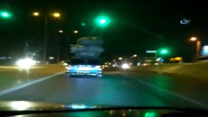 Aşırı yükle trafikte ilerleyen araçlar ilginç görüntüler