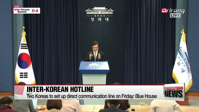 Direct communication line between two Koreas to be established Friday
