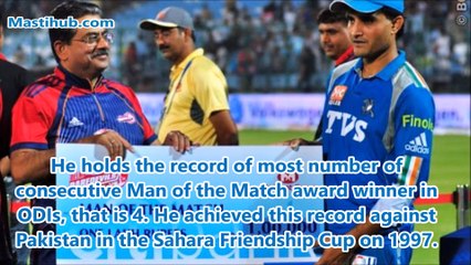 Records by Sourav Ganguly