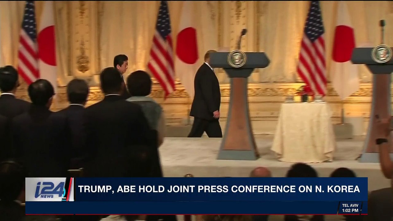 i24NEWS DESK | Trump, Abe hold joint press conference on N. Korea | Thursday, April  19th 2018
