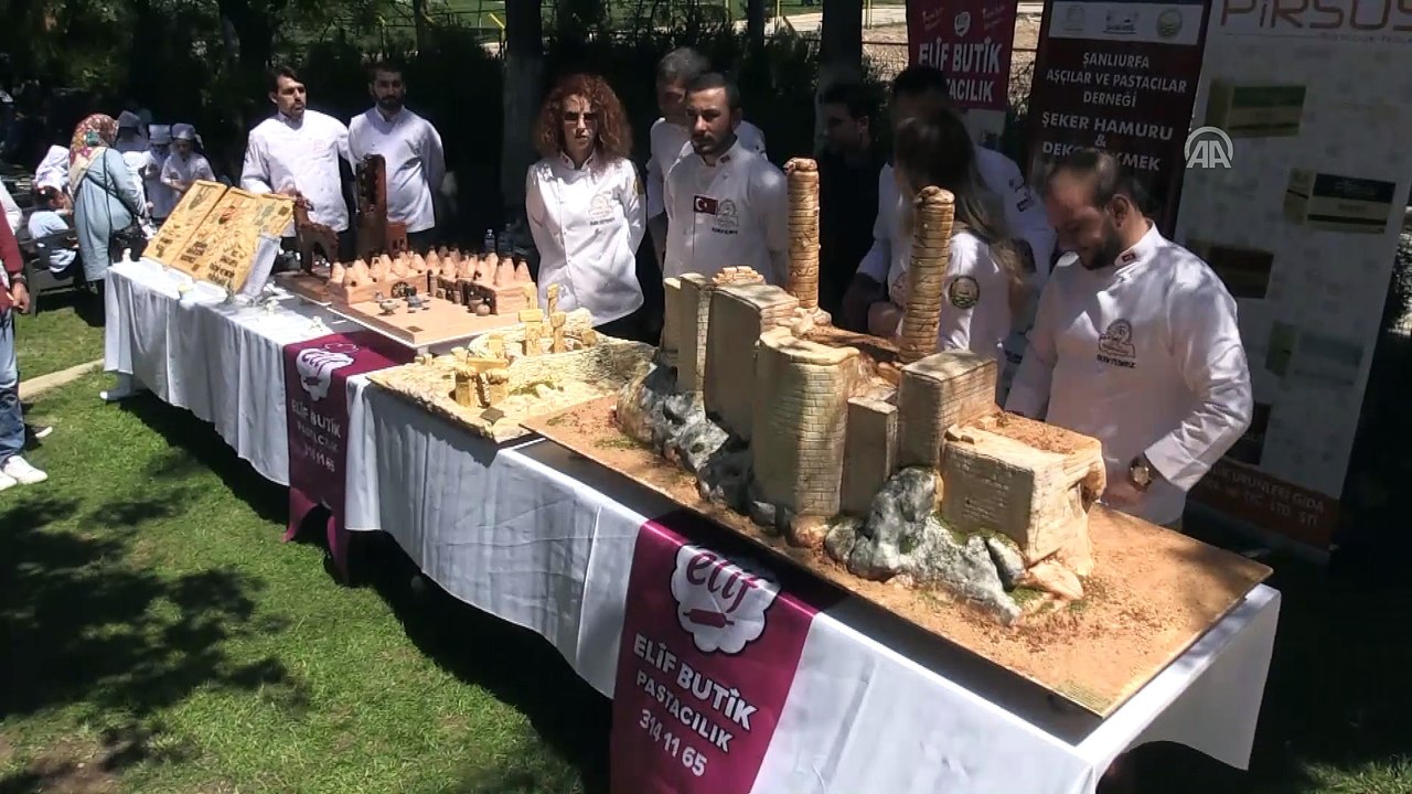 Tarihi mekanlar şeker hamuruyla anlatıldı - ŞANLIURFA