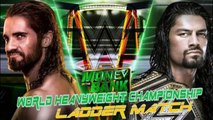 WWE 2K18 Seth Rollins Vs Roman Reings WWE Championship Ladder Match Money In The Bank