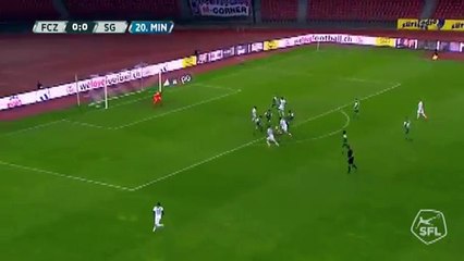 Zurich 1:0 Sankt Gallen (Switzerland. Super League. 18 April 2018)