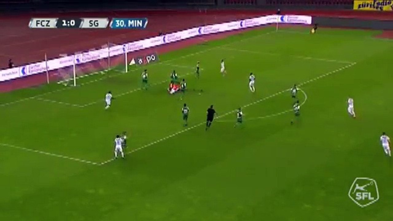 Zurich 2:0 Sankt Gallen (Switzerland. Super League. 18 April 2018)