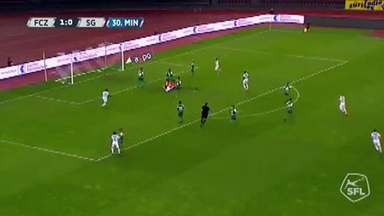 Zurich 2:0 Sankt Gallen (Switzerland. Super League. 18 April 2018)
