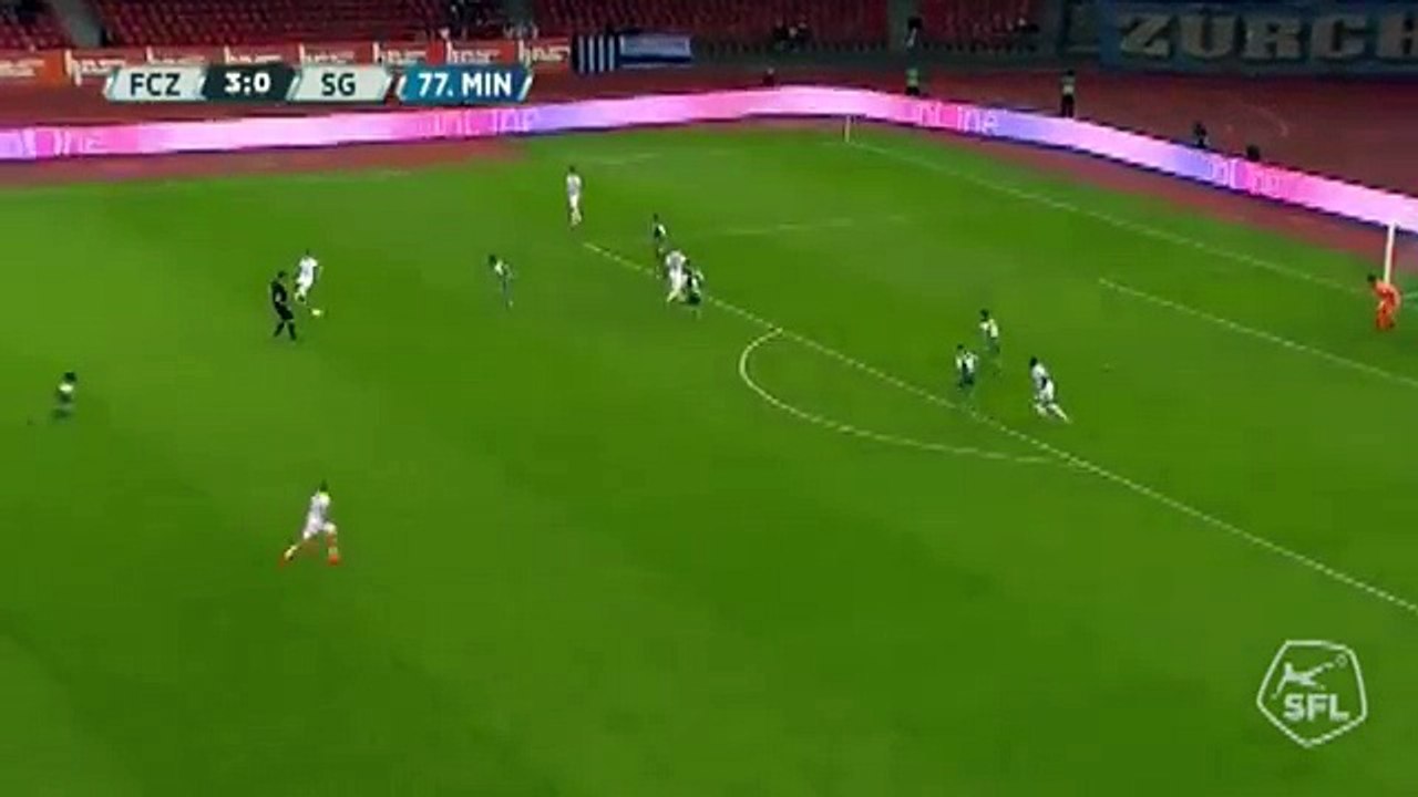 Zurich 4:0 Sankt Gallen (Switzerland. Super League. 18 April 2018)