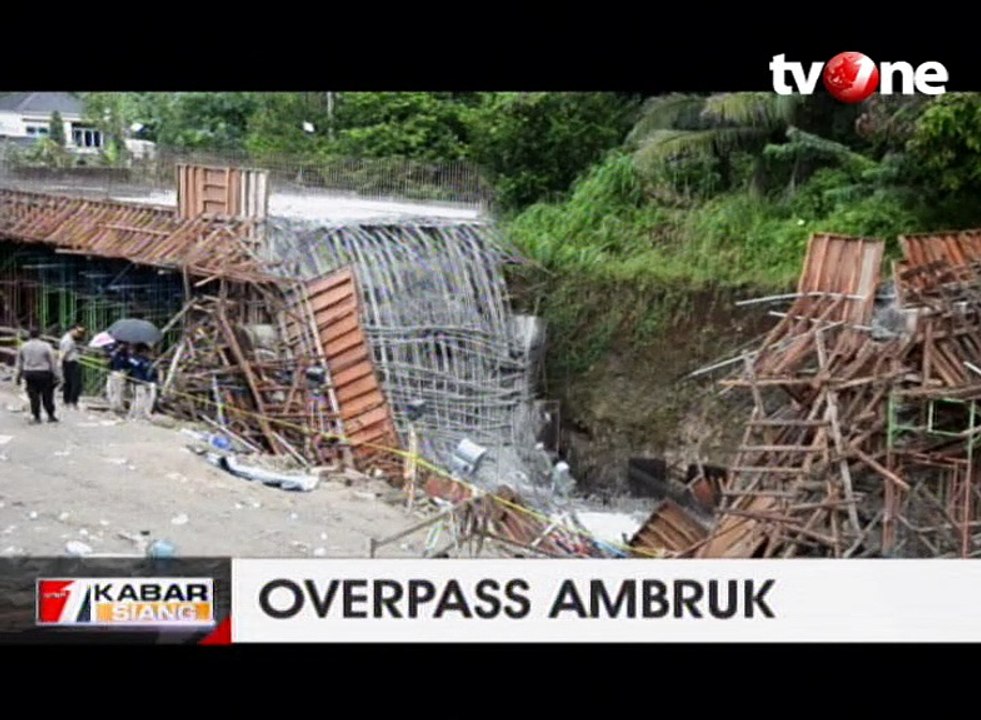 Tim Ahli Selidiki Ambruknya Overpass Manado