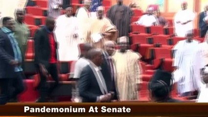 Nigerian Senate chaos as mace is stolen