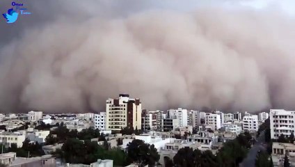 طوفان شن بسیار وحشتناک در یزد