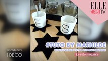 TUTO : sous-verres en feutrine I 3 TENDANCES POUR 1 DECO avec MAREVA GALANTER  sur ELLE Girl TV ! #1