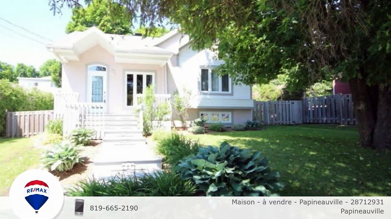 Maison à vendre Papineauville 28712931 Vidéo Dailymotion