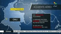 Colombia: accidente de aeroplano militar deja dos muertos en Cali