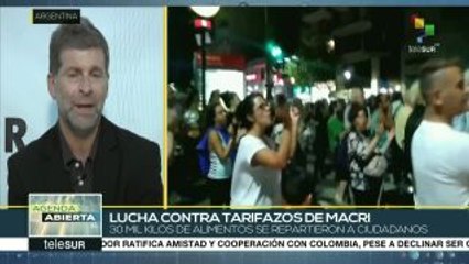Argentinos se movilizan contra los tarifazos