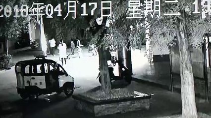 Children cause explosion after playing with firecrackers near well