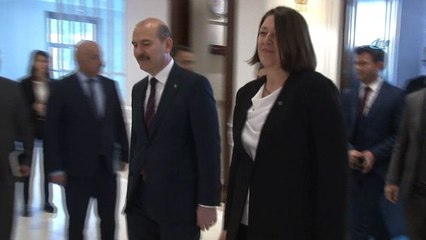 İçişleri Bakanı Soylu, Avrupa Komisyonu Üyesi Violeta Bulc'u kabul etti