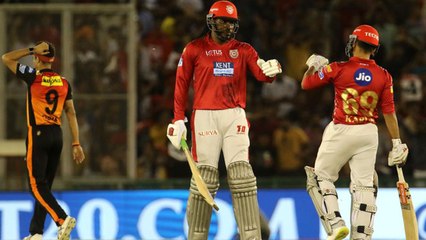 கெயில் மிரட்டல் ... பஞ்சாப் அதிரடி ரன் குவிப்பு