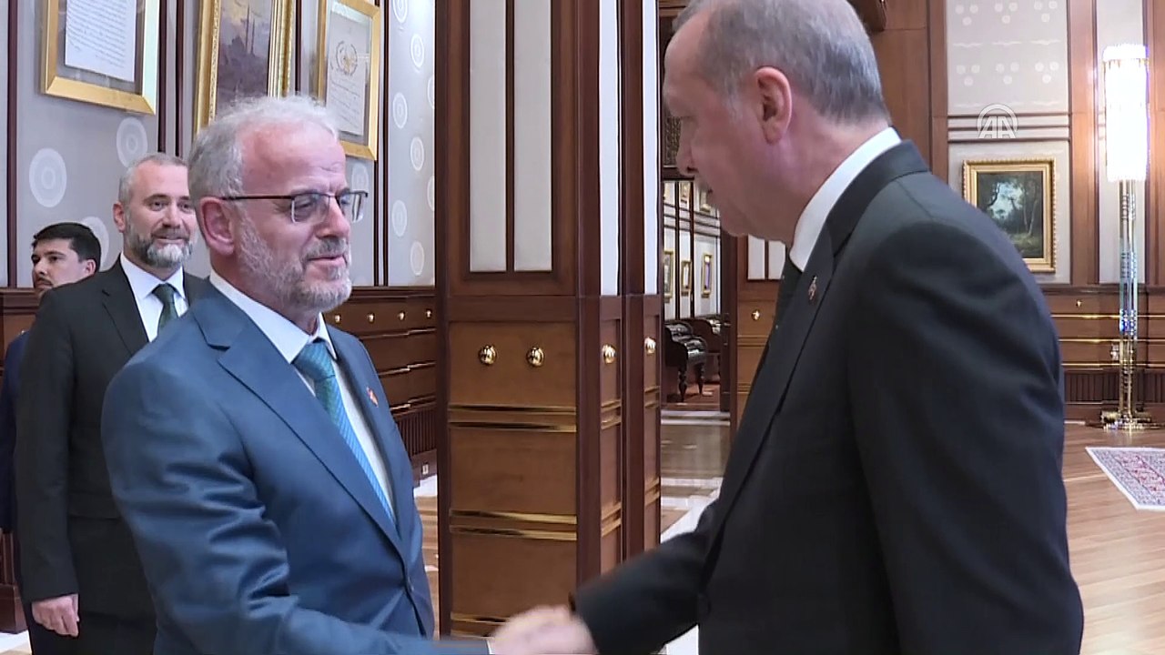 Cumhurbaşkanı Erdoğan, Makedonya Meclis Başkanı Caferi'yi kabul etti - ANKARA