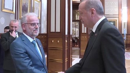 Cumhurbaşkanı Erdoğan, Makedonya Meclis Başkanı Caferi'yi Kabul Etti