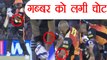 IPL 2018 KXIP vs SRH: Shikhar Dhawan gets hit on elbow, goes back into dressing room |वनइंडिया हिंदी