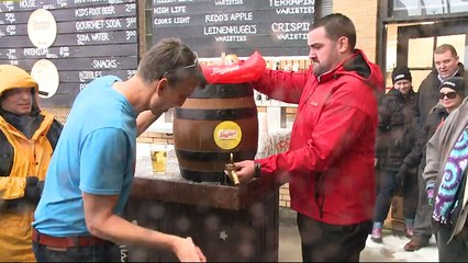 Milwaukee Beer Garden Opens Despite Snowy Start to Spring