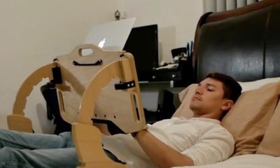 استخدام الحاسوب في أي مكان وبأي وضعية أصبح ممكناً مع هذه الطاولة