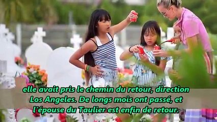 Laeti­cia Hally­day comment elle console ses filles en larmes sur l’an t0.m.be de Johnny