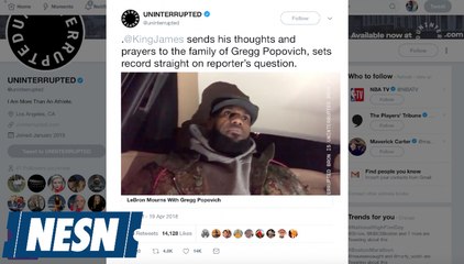 Lebron James Responds To Postgame Interview