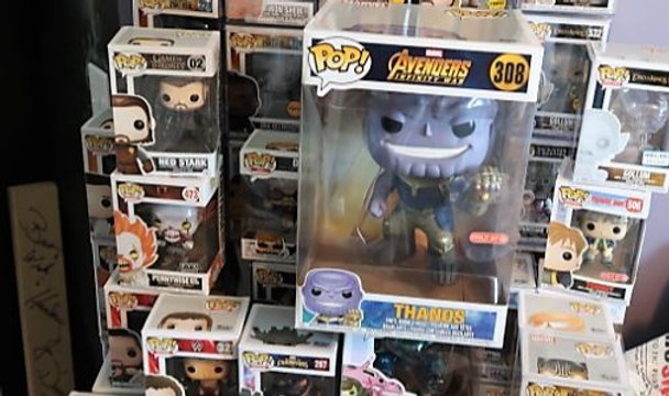 FUNKO POP HUNT FOR MARVEL AVENGERS THANOS 10 TARGET EXCLUSIVE,HAN SOLO & NED STARK GAME OF THRONES UNBOXING