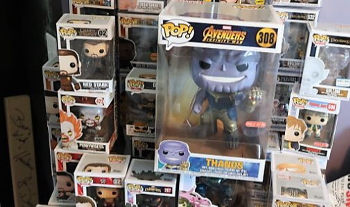 FUNKO POP HUNT FOR MARVEL AVENGERS THANOS 10" TARGET EXCLUSIVE,HAN SOLO & NED STARK GAME OF THRONES UNBOXING
