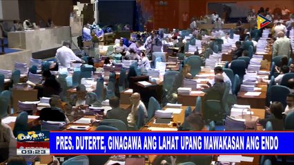 Pres. #Duterte, ginagawa ang lahat upang mawakasan ang endo