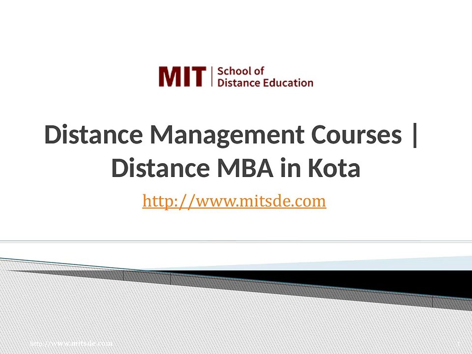 Distance MBA in Kota | Correspondence Management Courses | MIT School of  Distance Learning