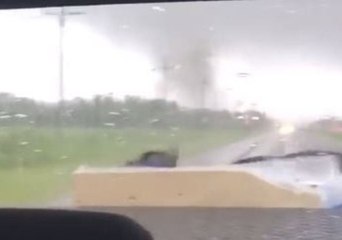 'Travis, Drive!' Tornado Moves in Close to Family's Car