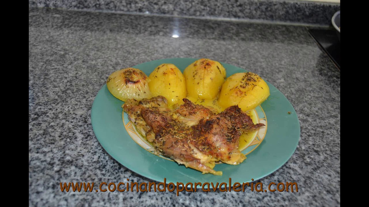 Receta de pollo al horno paso a paso #Cocina rápida y fácil