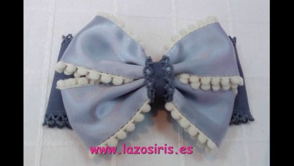 Como hacer un lazo de varios tonos de grises paso a paso