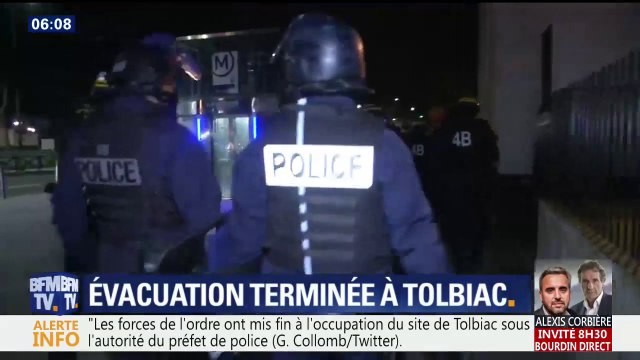 Évacuation de Tolbiac: L'opération a été menée avec maîtrise et calme , assure le préfet de police de Paris Michel Delpuech