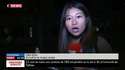 Download Video: ac: Les forces de l'ordre sont intervenues à 5h ce matin pour faire évacuer les étudiants qui occupaient Tolbiac