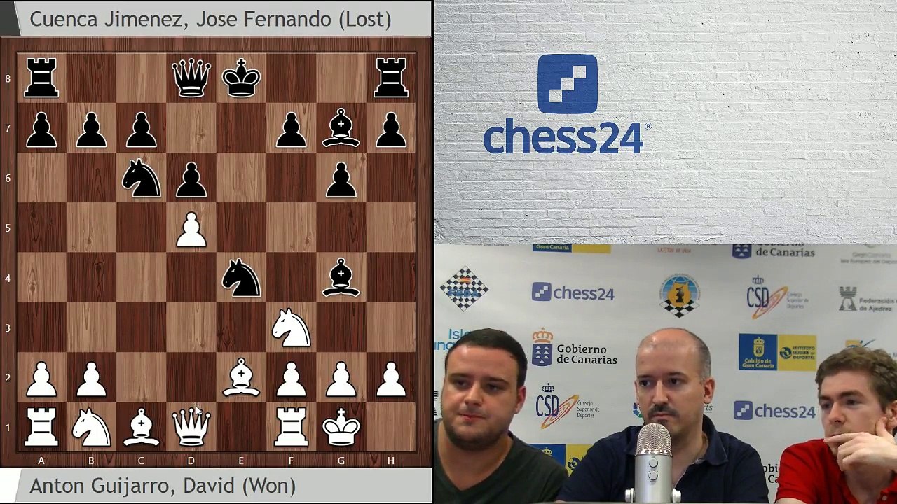 David Anton - Pepe Cuenca; Campeonato de España de Ajedrez 2017