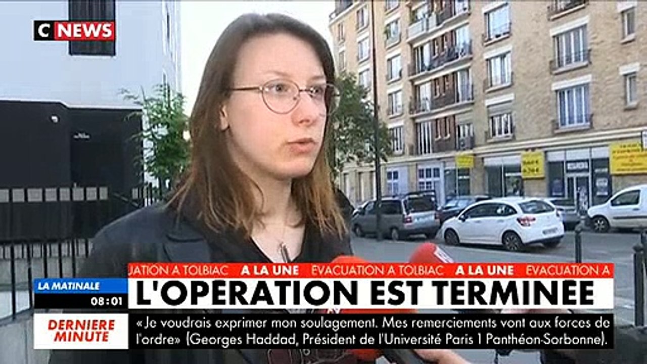 Des étudiants évacués de l'université de Tolbiac accablent les policiers et leur violence - Regardez